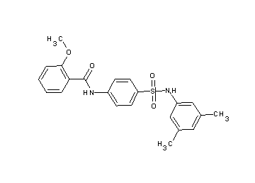 N-(4-{[(3,5-dimethylphenyl)amino]sulfonyl}phenyl)-2-methoxybenzamide