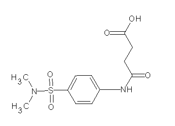 4-({4-[(dimethylamino)sulfonyl]phenyl}amino)-4-oxobutanoic acid