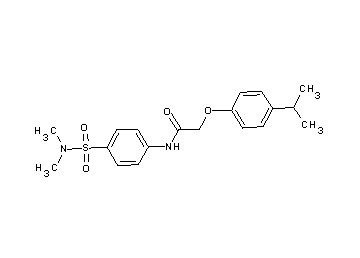 N-{4-[(dimethylamino)sulfonyl]phenyl}-2-(4-isopropylphenoxy)acetamide