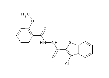 3-chloro-N'-(2-methoxybenzoyl)-1-benzothiophene-2-carbohydrazide - Click Image to Close
