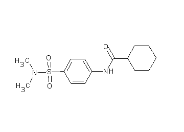 N-{4-[(dimethylamino)sulfonyl]phenyl}cyclohexanecarboxamide - Click Image to Close