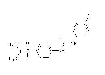 4-({[(4-chlorophenyl)amino]carbonyl}amino)-N,N-dimethylbenzenesulfonamide
