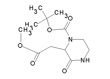 tert-butyl 2-(2-methoxy-2-oxoethyl)-3-oxo-1-piperazinecarboxylate