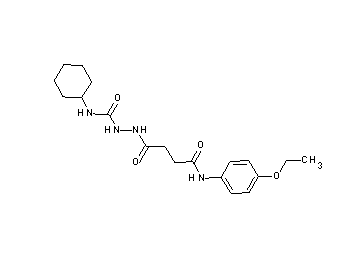 N-cyclohexyl-2-{4-[(4-ethoxyphenyl)amino]-4-oxobutanoyl}hydrazinecarboxamide