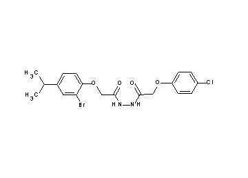 2-(2-bromo-4-isopropylphenoxy)-N'-[(4-chlorophenoxy)acetyl]acetohydrazide
