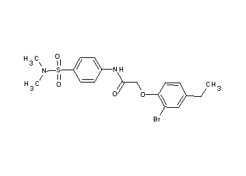 2-(2-bromo-4-ethylphenoxy)-N-{4-[(dimethylamino)sulfonyl]phenyl}acetamide
