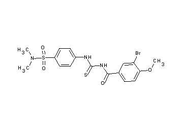 3-bromo-N-[({4-[(dimethylamino)sulfonyl]phenyl}amino)carbonothioyl]-4-methoxybenzamide