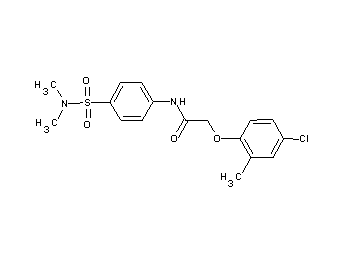 2-(4-chloro-2-methylphenoxy)-N-{4-[(dimethylamino)sulfonyl]phenyl}acetamide