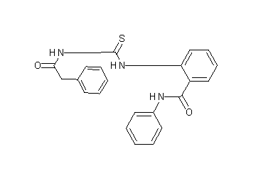 N-phenyl-2-({[(phenylacetyl)amino]carbonothioyl}amino)benzamide