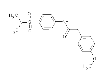 N-{4-[(dimethylamino)sulfonyl]phenyl}-2-(4-methoxyphenyl)acetamide