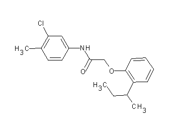 2-(2-sec-butylphenoxy)-N-(3-chloro-4-methylphenyl)acetamide