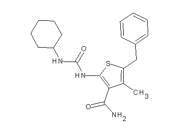 5-benzyl-2-{[(cyclohexylamino)carbonyl]amino}-4-methyl-3-thiophenecarboxamide