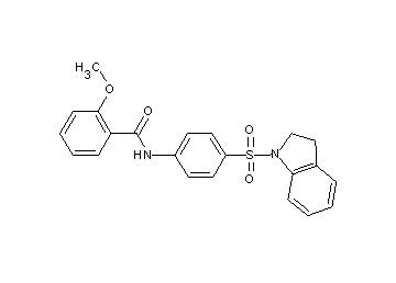 N-[4-(2,3-dihydro-1H-indol-1-ylsulfonyl)phenyl]-2-methoxybenzamide