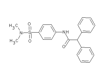 N-{4-[(dimethylamino)sulfonyl]phenyl}-2,2-diphenylacetamide