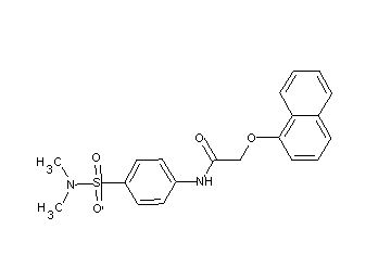 N-{4-[(dimethylamino)sulfonyl]phenyl}-2-(1-naphthyloxy)acetamide