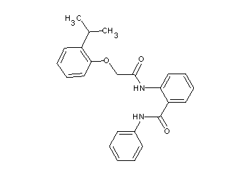 2-{[(2-isopropylphenoxy)acetyl]amino}-N-phenylbenzamide