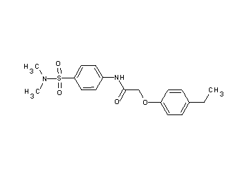 N-{4-[(dimethylamino)sulfonyl]phenyl}-2-(4-ethylphenoxy)acetamide