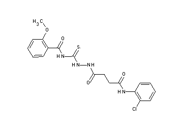 N-[(2-{4-[(2-chlorophenyl)amino]-4-oxobutanoyl}hydrazino)carbonothioyl]-2-methoxybenzamide