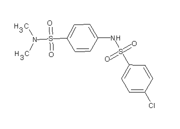 4-chloro-N-{4-[(dimethylamino)sulfonyl]phenyl}benzenesulfonamide