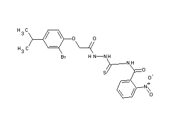 N-({2-[(2-bromo-4-isopropylphenoxy)acetyl]hydrazino}carbonothioyl)-2-nitrobenzamide