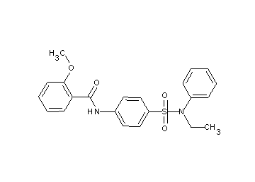 N-(4-{[ethyl(phenyl)amino]sulfonyl}phenyl)-2-methoxybenzamide