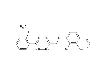 N'-{[(1-bromo-2-naphthyl)oxy]acetyl}-2-methoxybenzohydrazide