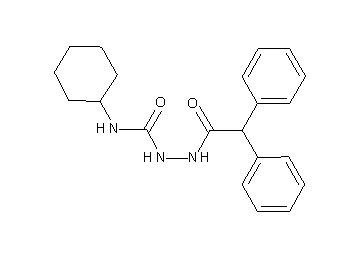 N-cyclohexyl-2-(diphenylacetyl)hydrazinecarboxamide