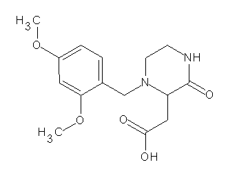 [1-(2,4-dimethoxybenzyl)-3-oxo-2-piperazinyl]acetic acid
