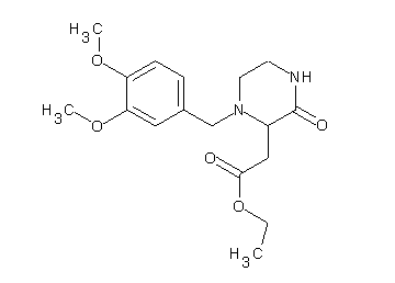 ethyl [1-(3,4-dimethoxybenzyl)-3-oxo-2-piperazinyl]acetate