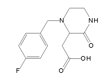 [1-(4-fluorobenzyl)-3-oxo-2-piperazinyl]acetic acid