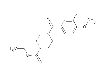 ethyl 4-(3-iodo-4-methoxybenzoyl)-1-piperazinecarboxylate