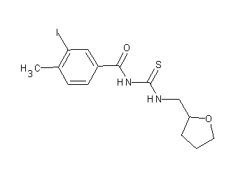 3-iodo-4-methyl-N-{[(tetrahydro-2-furanylmethyl)amino]carbonothioyl}benzamide