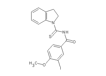 N-(2,3-dihydro-1H-indol-1-ylcarbonothioyl)-3-iodo-4-methoxybenzamide