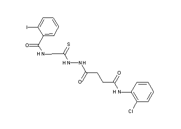 N-[(2-{4-[(2-chlorophenyl)amino]-4-oxobutanoyl}hydrazino)carbonothioyl]-2-iodobenzamide