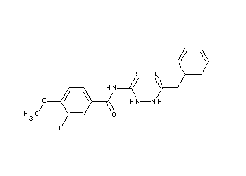 3-iodo-4-methoxy-N-{[2-(phenylacetyl)hydrazino]carbonothioyl}benzamide