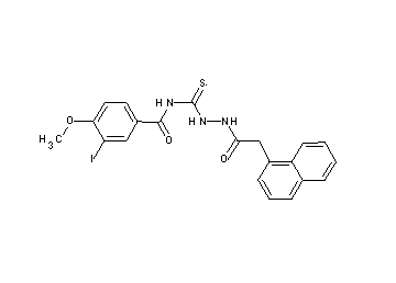 3-iodo-4-methoxy-N-{[2-(1-naphthylacetyl)hydrazino]carbonothioyl}benzamide