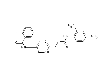 N-[(2-{4-[(2,4-dimethylphenyl)amino]-4-oxobutanoyl}hydrazino)carbonothioyl]-2-iodobenzamide