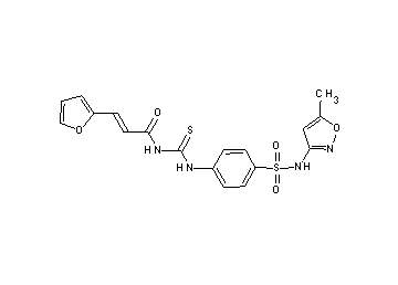 3-(2-furyl)-N-{[(4-{[(5-methyl-3-isoxazolyl)amino]sulfonyl}phenyl)amino]carbonothioyl}acrylamide