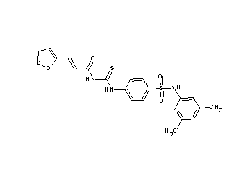 N-{[(4-{[(3,5-dimethylphenyl)amino]sulfonyl}phenyl)amino]carbonothioyl}-3-(2-furyl)acrylamide - Click Image to Close
