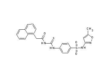 N-{[(4-{[(5-methyl-3-isoxazolyl)amino]sulfonyl}phenyl)amino]carbonothioyl}-2-(1-naphthyl)acetamide