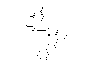 N-({[2-(anilinocarbonyl)phenyl]amino}carbonothioyl)-2,4-dichlorobenzamide