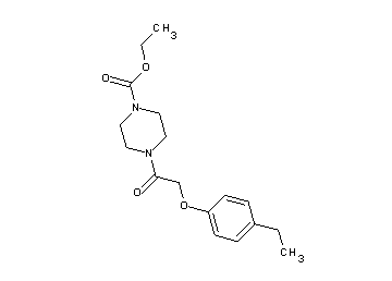 ethyl 4-[(4-ethylphenoxy)acetyl]-1-piperazinecarboxylate