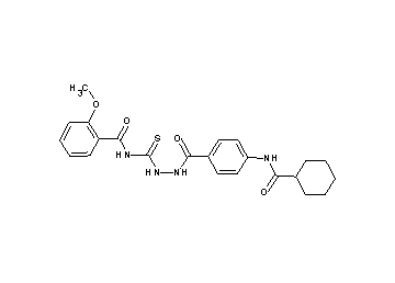 N-[(2-{4-[(cyclohexylcarbonyl)amino]benzoyl}hydrazino)carbonothioyl]-2-methoxybenzamide