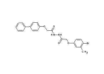 2-(4-biphenylyloxy)-N'-[(4-bromo-3-methylphenoxy)acetyl]acetohydrazide