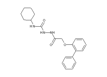 2-[(2-biphenylyloxy)acetyl]-N-cyclohexylhydrazinecarboxamide