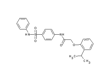 N-[4-(anilinosulfonyl)phenyl]-2-(2-isopropylphenoxy)acetamide