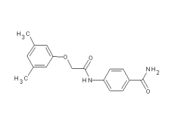4-{[(3,5-dimethylphenoxy)acetyl]amino}benzamide - Click Image to Close