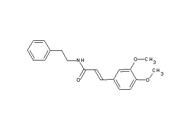 3-(3,4-dimethoxyphenyl)-N-(2-phenylethyl)acrylamide