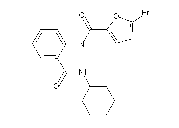 5-bromo-N-{2-[(cyclohexylamino)carbonyl]phenyl}-2-furamide