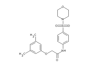 2-(3,5-dimethylphenoxy)-N-[4-(4-morpholinylsulfonyl)phenyl]acetamide